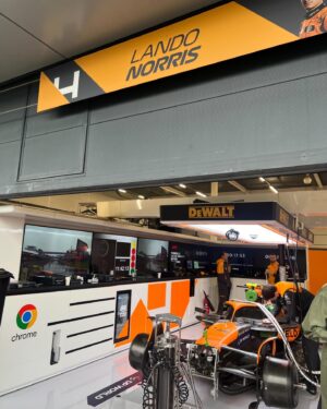 Kevin Clifton Instagram - Had the absolute best day ever at Silverstone with @jon_clough102 for the British Grand Prix.
Thank you so much @mclaren for hosting us and giving us the best time.
Slightly gutted for @landonorris but so special to see the legend @lewishamilton get win number 104🔥