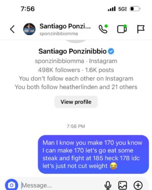 Kevin Holland Instagram - Say @sponzinibbiomma Wyt my guy there is some fire looking food out here I’ll buy you lunch 🥪 

#ufc287 #miami #fuckit #lets #enjoy #food