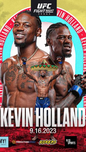 Kevin Holland Instagram - BREAKING news — I am fighting Jack Della on 9/16 and have officially joined the @predictionstrike team. I’m taking dude out, so invest in me on the sports stock market. EVERYONE who signs up with code “KEVIN” in the next 24 hours will get one of my free shares 📈 by tomorrow