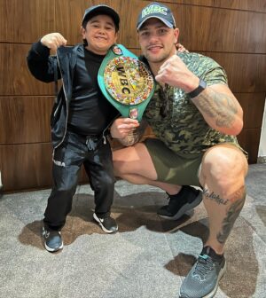 Kevin Lerena Instagram - Pre flight chills with @abdu_rozik 🥶 Proudly WBC family 🔰