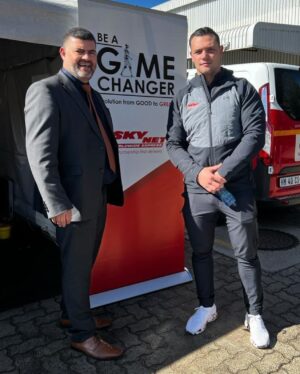 Kevin Lerena Instagram - Blood drive at the SkyNet headquarters 💯 Donating blood is an easy way to save lives, and I’m proud to support this important cause. Shout out to SkyNet for always giving back! 🩸🩸 #GiveBlood #SaveaLife || @skynetsouthafrica