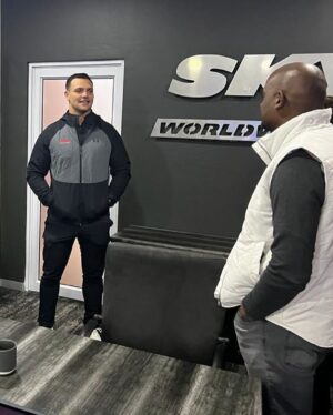 Kevin Lerena Instagram - Blood drive at the SkyNet headquarters 💯 Donating blood is an easy way to save lives, and I’m proud to support this important cause. Shout out to SkyNet for always giving back! 🩸🩸 #GiveBlood #SaveaLife || @skynetsouthafrica