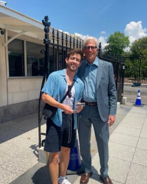 Kevin McHale Instagram - My mom walked into the Oval Office and said, “is this the REAL Oval Office?” Maybe I’ve worked in TV too long, but this was how we all felt. This was so surreal & special. Being able to take my fam on a White House tour was such a gift & was only possible because of the kindness of @johnwmccarthy (happy birthday!) & @shanewjordan - thank you so much for making this happen!