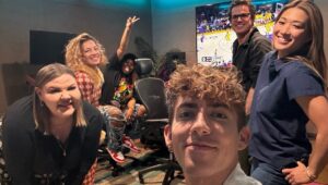 Kevin McHale Instagram - We got to spend the day together with Naya’s voice blasting through the speakers, surrounded by that voice! Ugh, her voice. There’s just nothing better. 

Thank you for letting us take over your studio, @harmonysamuels and thanks for leading the way, @msamberpriley. We wanted to handle “Prayer For The Broken” with care, making sure not 1 vocal of Naya’s was touched. When @msamberpriley went into the booth and sang a harmony in the second verse we all stopped and looked at each other - hearing them together again, for a brief moment the smiles we’d slapped on to get through the day broke. The world is a better place because Naya was in it and we all got to bear witness to her incredible gifts.

Thank you to @isaachasson1 & @lindyrobbins123 who made such an incredible song and have agreed to donate all of their proceeds to @alexandriahousela. May her legacy live on in all of us and each time you blast her music, watch a scene, or share a memory ♥️ Merry Snixxmas! Links in bio to stream and to donate to @alexandriahousela!

A HUGE thank you to all of those who donated their time and talents to make this all come together:
“Prayer For The Broken”
Producer & writer: @isaachasson1 
Writer: @lindyrobbins123 
Engineer: @itsfrankturbo 
Master: @masteredbyjoebozzi 
Studio: @harmonysamuels 

Video content shot by: @alexroselang 
Edited by: @justinthorneme 

Cover art: @solmaz_saberi 
Logo: @heylazyboys 

And an extra special thank you to @isaacstartime, @jrregisford & @matthodgson2007 for putting all the pieces together!