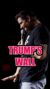 Kevin McNamara Instagram - Trump’s Wall brilliant or problematic? 
•
#comedy #funny #haha #standupcomedy #lol #standup #jokes #mexico