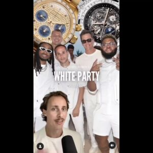 Kevin O'Leary Instagram - The @michaelrubin #Whiteparty2024 was a great night for #Horology I thought I had #watch of the night nailed down with my @rolex puzzle @cartier red band Crash combo but @tombrady threw a long bomb in the last play of the game with his @audemarspiguet piece unique and blew everyone out of the water. I never give up so I'm already planning my next watch move!