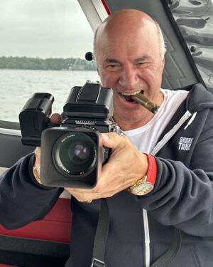 Kevin O'Leary Instagram - Going old school this weekend and pairing a 26 year old #hasslblad film camera with a QFV Digital back. The images look like they are hand painted because they are exposed by a mechanical curtain over a massive digital sensor. Stop the madness!