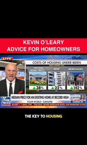 Kevin O'Leary Instagram - The key to housing is to understand that the cost of ownership is really about interest rates and mortgage rates. The rule of thumb is very simple. If you’re spending more than 35% of your free after tax cash flow from your salary on a mortgage, you’re NOT going to make it. So either both partners work or you start thinking about a house 40% smaller.