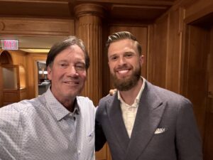 Kevin Sorbo Instagram - Met Harrison Butker, Kansas City Chiefs plays kicker. He spoke at a charity golf event and was incredible. Great guy.