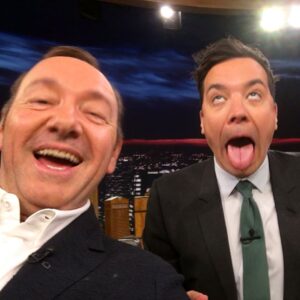 Kevin Spacey Instagram - A proud winner of Masterclass Junior last night. @jimmyfallon maybe if you'd pulled this face you would have won. #FallonTonight