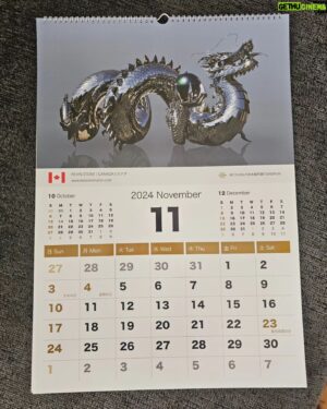 Kevin Stones Instagram - Our package arrived from Japan today 😍 
My Chinese Dragon was featured in the November page of this huge Art Calendar from Japan.
It's so cool seeing my work published around the world 🌎