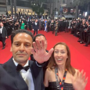 Khaled Benaissa Instagram - Un enfant un jour, un enfant toujours hahahah monté des marches de « les linceuls » de David Cronenberg. Vive le cinéma.