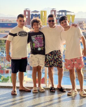 Khaled El Ghandour Instagram - With my boys #summer #fam 🤍