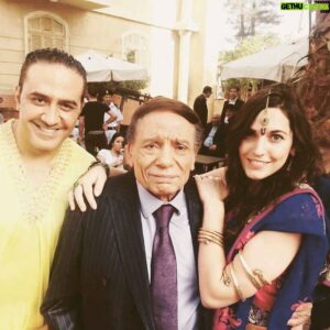 Khaled Sarhan Instagram - مع الزعيم و الفنانة ميكول (صوفيا) 😄❤️