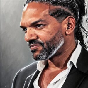 Khary Payton Instagram - Had to try it. 😅 Support the flesh and blood artists too though. These are fun but they’re missing emotionality. Hard to get that in a mash up. Good motivation to work that core tho! #kingezekiel #cyborg #twd #teentitans