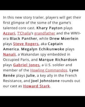 Khary Payton Instagram - Feeling grateful. #Marvel1943 #riseofhydra #wakandaforever