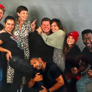 Khary Payton Instagram - Two things I love: Taking a picture in front of a picture of myself and Alanna Masterson’s right leg. The left one has a haughty arrogance I find off-putting.