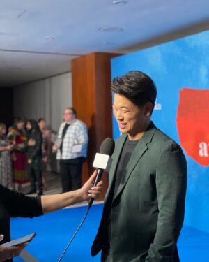 Ki Hong Lee Instagram - At the #LittleAmerica Premiere last night. Series premieres this Friday, Dec. 9th. on @appletvplus. Special thanks to @fonghwang for coming out with me and so happy to be reunited with the cast @official.alankim and Bruce. Missing @leejungeun69 선배님/누나 ❤️❤️❤️