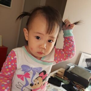 Ki Tae-young Instagram - 양갈래 2탄 벌래물린 볼따구♡