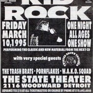 Kid Rock Instagram - 26 yrs ago tonight! Hard work pays! Thank you Detroit!  Kid Rock