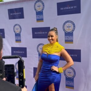 Kiki Haynes Instagram - Red carpet magic always makes me smile 📸

Thank you @premierconceptspr and @naacptheatreawards for including me to be a part of your lovely event and thank you to my girl @yesnadineellis for always thinking of me 💞. 
#Pose #Smile #Shine