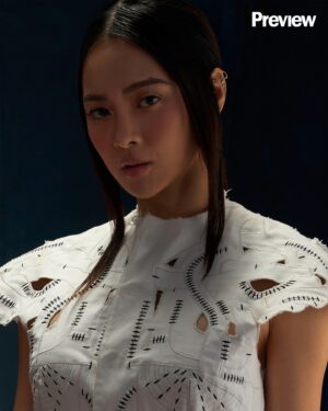 Kim Chiu Instagram - There are plenty of important pieces of wisdom that #KimChiu has learned in her 18 years in show business. But, among them, Kim remains steadfast in the one integral part that she has come to know.

“The most important thing is to be grateful,” she said. “You're not always on top. At a certain point, mukhang wala ka rin dyan. Be grateful all the time and just enjoy what you have right now. Kasi hindi naman ’yan forever.”

Read the cover story in our link in bio.
#PreviewLovesKim #PreviewXKim

(1) Kim wears a denim vest and skirt by @_renzreyes and rings by @sukijewelry.ph
(2) Kim wears a dress by @stephverano_, necklace and bracelet by @adampereyrajewelry, and ring by @sukijewelry.ph.

Produced and Styled by the Preview Team
Photographer: @kojiarboleda, assisted by @joeyalvero and @jvrabano
Creative Direction: @bacsarcebal
Editor-in-Chief: @itsmarjramos
Production: @heyrocketgirl
Fashion: @pausingh and @heyrocketgirl
Beauty Direction: @ishafojas
Makeup: @jakegalvez
Hair: @carloroblico
Nails: @mimsqiu
Set and Production Design: @rocketsets
Story: @katfromjupiter
Video Direction: @janajodloman
Videographers: @jinooftheworld and @dragon_grex
Social Media: @itsjamiebriones
Studio: @rocketsets
Special thanks to @cupi.ph