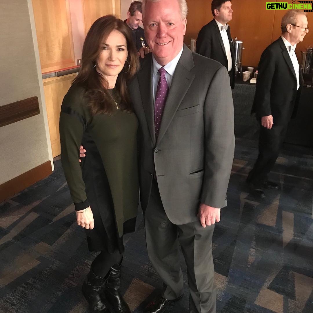 Kim Delaney - 1K Likes - #thankyou for the #honor and an #inspiring day with the #NYPD @nypd @nypdholynamesociety #commissioneroneill #deputycommissioner Ganley, #detectives Desmond Stokes, @realjosephayala, Erik Gonzalez @erikg25 with #edhenry 🙏🍀