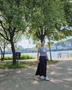 Kim Ji-min Instagram - 이렇게하면 걸어가는것처럼 캡쳐할수 있다던데...