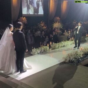 Kim Tae-Kyun Instagram - 22번째 웨딩재능기부의 주인공
오랜친구에서 연인으로 결국 부부의 인연을 맺는
신랑신부 보란듯이 행복하게 잘살아요~~~❤️🩷🧡
쿠캬칵 쿠하핫 ㅋㅋㅋㅋㅋ 뿌듯했90000 
6월의 주인공들은 누가 될까나
.
.
.
#빅바재능기부 #빅바 #컬투김태균 #디제이김태균
#mc김태균 #사회는김태균 #김태균쇼
#신인가수김동하 #매니져와연예인재능기부