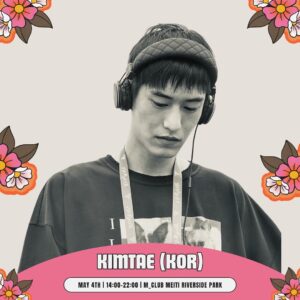 Kim Tae-hwan Instagram - Back To The Riverside on May 4th!

Let’s welcome Koreas very own @kimmtae to our Taiwan family. The Seoul based Dj and producer will set the riverside stage on fire!

讓我們歡迎韓國的 Kimtae 加入我們的台灣大家庭，這位來自首爾的 DJ 和製作人將讓河畔舞台沸騰起來!