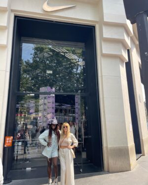 Kimberly Caldwell Instagram - Paris Couture Fashion Week 🇫🇷 Shopping, sipping, “working”, discovering, and exploring with @tune2tunde @nike