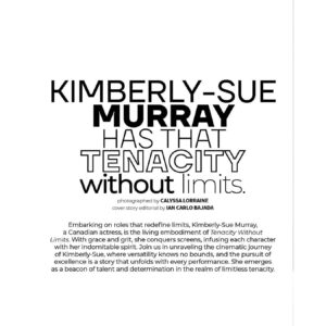 Kimberly-Sue Murray Instagram - Thanks for the feature @magazinecenterstage !!!

💛💛💛💛💛💛💛💛💛

Editor-in-Chief: Ian Bajada @princeiancarlo
Publisher: Innov8 Digital @innov8digitalmedia
Managing Editor: Sybil Hann @sybilhann
Publication: CSM @magazinecenterstage
Advertorial: VMI @viewpointmediainternational
Publicist: @adbpublicity @ashleydaniellebuck
Photos: @calyssalorraine