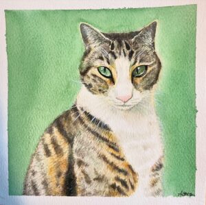 Kimie Tsukakoshi Instagram - Painted a cool cat 
@mr.beanlaw