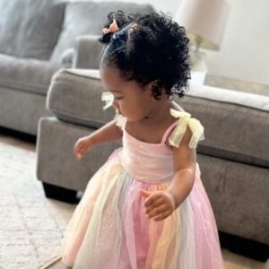 Kimrie Lewis Instagram - My dear sweet Caris. 12 months ago, you made your grand entrance into this world. What a blessing it’s been to witness your growth from a lil ol’ baby to now our curious, smart, funny, beautiful baby girl. While our love may have given you life, the love & joy that you’ve added to our lives is beyond measure. Thank you for choosing us. I’m so honored to be your mommy. Happy birthday my sweet girl 💕. Now can I please have the remote back??