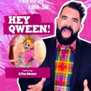 Kita Mean Instagram - Catch me today at the @worldofwonder Booth# 2207 between 12.30pm - 1.30pm for free merch, photos and hugs!

Then I’m with @jonnymcgovernisyourdaddy for Hey Qween! at 4.30pm.

It’s going to be CAMP! I can’t wait to see you! 💋