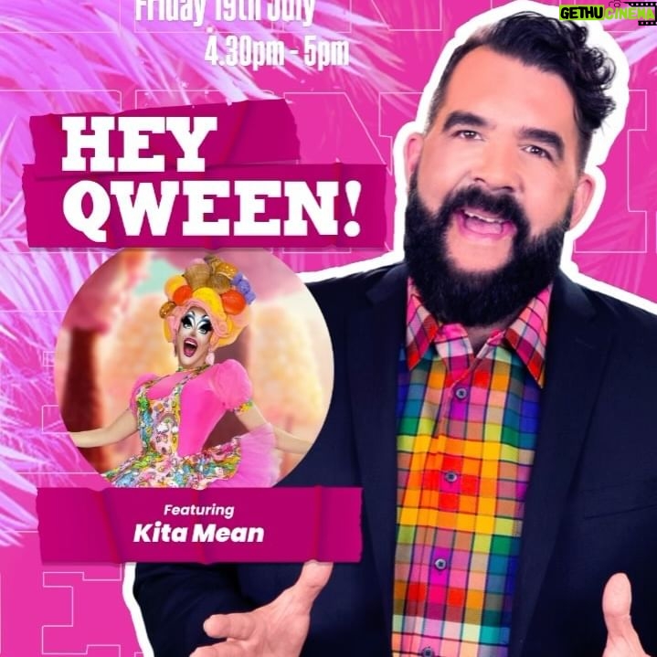 Kita Mean - 3 Likes - Catch me today at the @worldofwonder Booth# 2207 between 12.30pm - 1.30pm for free merch, photos and hugs!
Then I’m with @jonnymcgovernisyourdaddy for Hey Qween! at 4.30pm.
It’s going to be CAMP! I can’t wait to see you! 💋