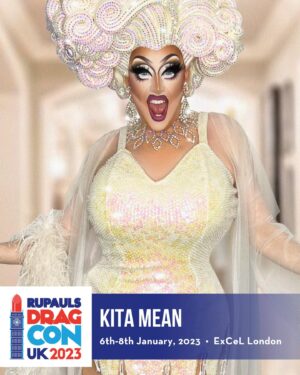 Kita Mean Instagram - How delightfully camp! I’m so fucking excited to finally be coming to the UK!! Toot toot! 🥳 Come see me at @rupaulsdragcon in LONDON this Jan 6-8 2023, snatch your #DragCon tickets today. ⭐️