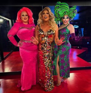 Kita Mean Instagram - Three gorgeous glamour gals hitting it hard at Queens of Drag - Rotorua. 🫦