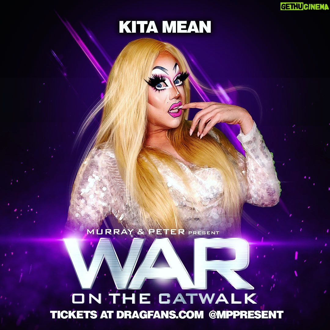 Kita Mean - 1K Likes - 🇺🇸America! I am so excited to party with you at War on the Catwalk with @mppresent - Tickets at DragFans.com