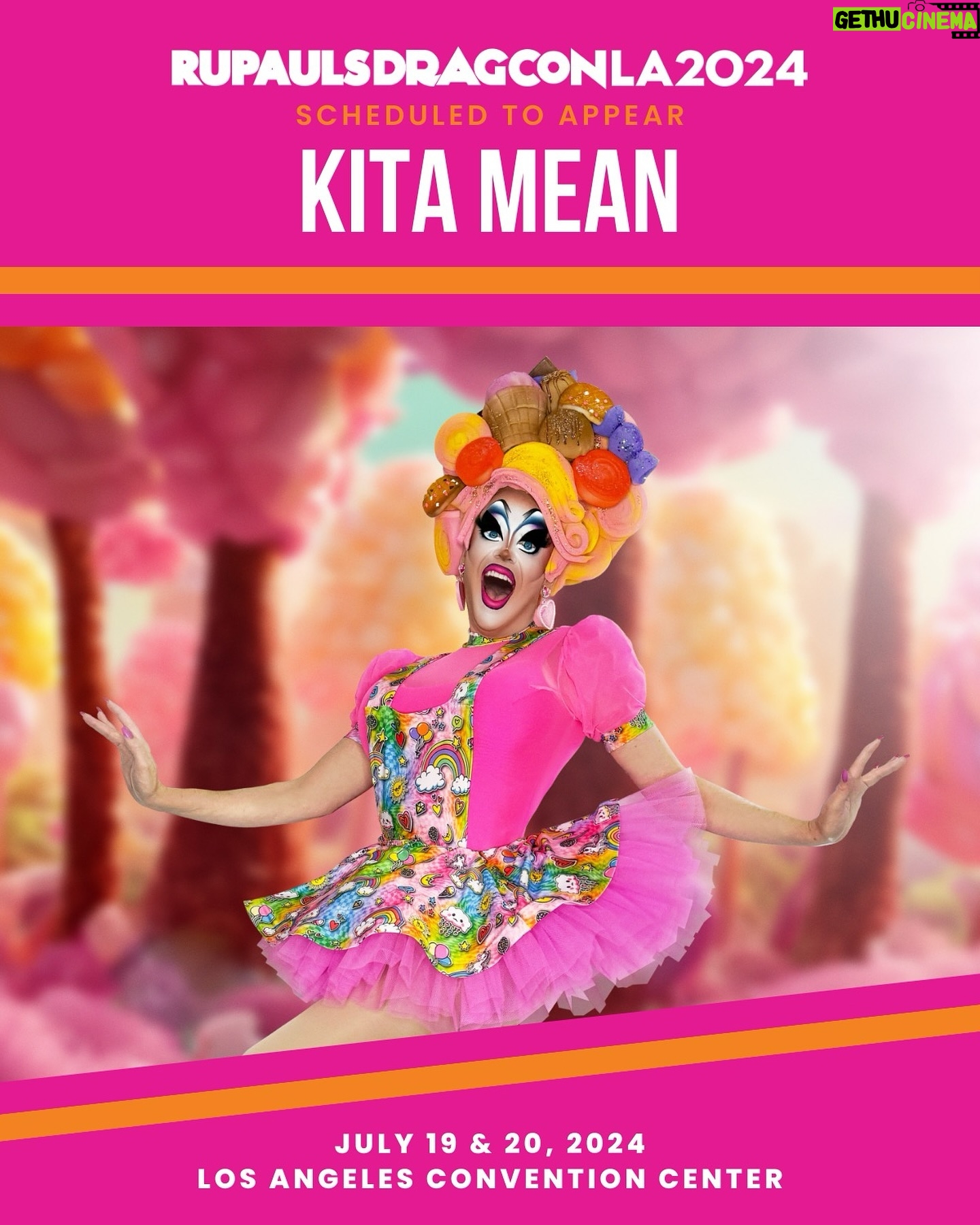 Kita Mean - 0.9K Likes - How delightfully camp! 🏕️ #DragRaceDownUnder Season 1 champion @kitamean is coming to @rupaulsdragcon LA - the largest gathering of #DragRace queens in the WORLD! 🌴
🎟️ #DragCon LA tickets on sale at rupaulsdragcon.com
🗓️ July 19 & 20
📍 L.A. Convention Center
