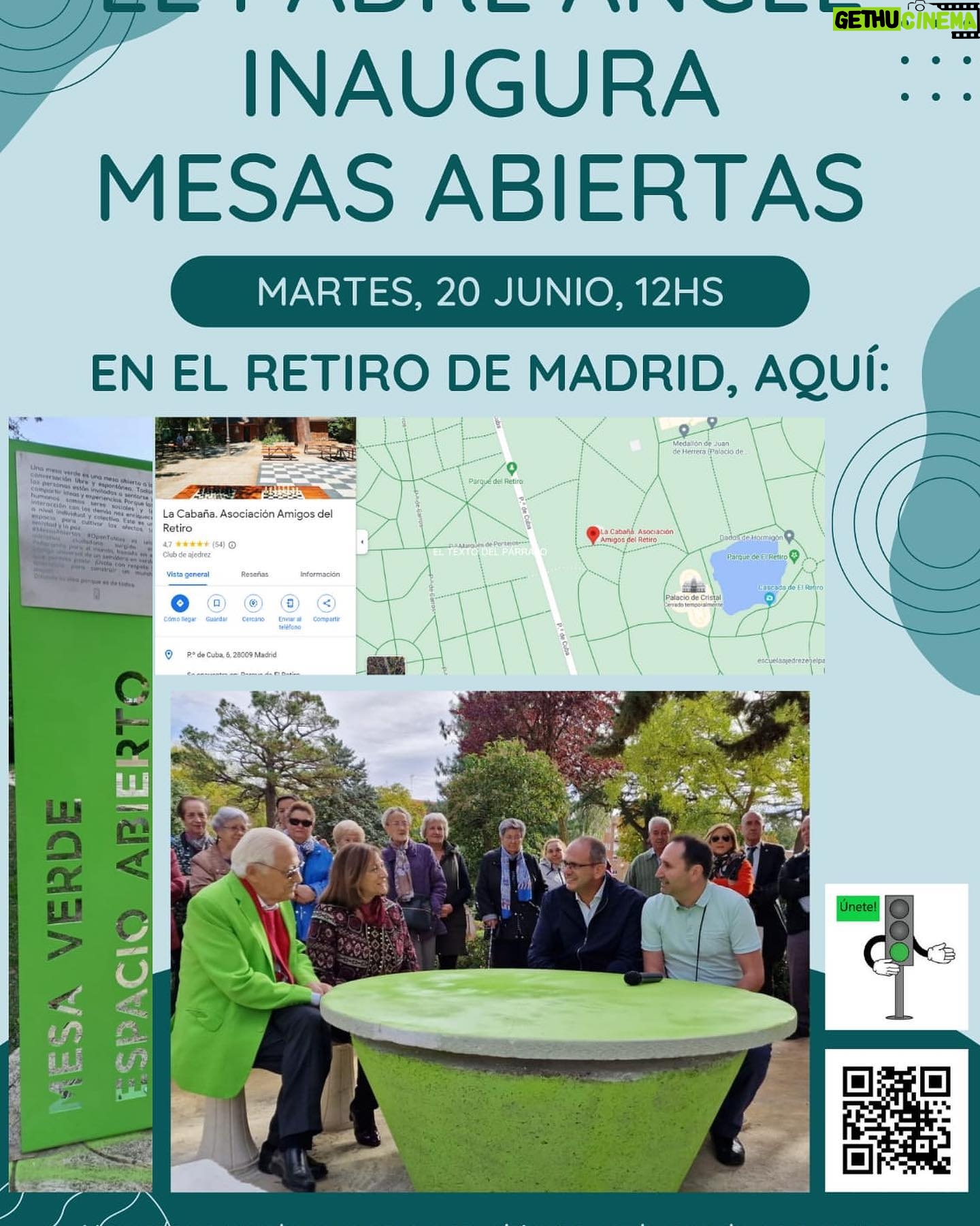 Kiti Mánver - 319 Likes - Un privilegio conocer al Padre Ángel hoy en las MESAS ABIERTAS en el RETIRO