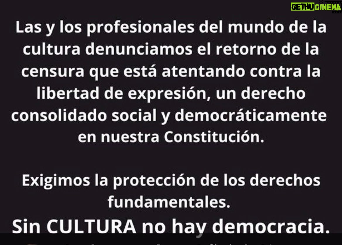 Kiti Mánver - 291 Likes - L@s profesionales de la cultura denunciamos el retorno de la censura que atenta contra la libertad de expresión, derecho consolidado social y democráticamente en la Constitución. Exigimos la protección de nuestros derechos fundamentales porque sin CULTURA no hay democracia.