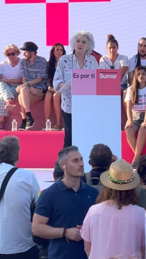 Kiti Mánver Instagram - Nuestra compañera Marisa Paredes abriendo el acto de final de campaña de SUMAR