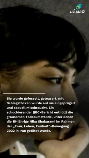 Klaas Heufer-Umlauf Instagram - Sie wurde gefesselt, geteasert, mit Schlagstöcken wurde auf sie eingeprügelt und sexuell missbraucht. Ein schockierender @bbc-Bericht enthüllt die grausamen Todesumstände, unter denen die 15-jährige Nika Shakarami im Rahmen der „Frau, Leben, Freiheit“-Bewegung 2022 in Iran getötet wurde. Gemäß der ⁠⁠monatelangen investigativen Recherche wurde sie seit ihrer Teilnahme an den Demonstrationen systematisch verfolgt, entführt, sexuell missbraucht und kaltblütig ermordet.

Die Details ihres Todes zeigen das brutale Gesicht des Regimes! Wir hoffen dass die Fact-Finding-Mission sich dieser Menschen und Rechtsverbrechen annimmt! Mit @Hawar.help bleiben wir weiterhin Watchs-Dogs! 

Nika verschwand am 20. September 2022 in Teheran, nachdem sie sich den Protesten angeschlossen hatte, die nach der Ermordung von Jina Mahsa Amini landesweit entbrannt waren – neun Tage nach ihrem Verschwinden fand Nikas Familie ihren toten Körper, der Spuren von Folter aufwies, in einer Leichenhalle. 

Ein geleakter strengvertraulicher Bericht, der BBC vorliegt und die Anhörung zu Nikas Fall umfasst, widerspricht den offiziellen Darstellungen. Demnach wurde Nika in einem Van von drei Sicherheitskräften des Regimes festgehalten. Diese haben sie u.a. gefesselt, getasert mit Schlagstöcken auf sie eingeprügelt und sexuell missbraucht. Nika hat Widerstand geleistet und versucht zu entkommen. Nachdem Nikas Körper den Schlägen nicht mehr standhalten konnte, entschied der angebliche Gruppenleiter, ihren leblosen Körper auf der Straße “zu entsorgen”. Neben diesen grausamen Informationen gibt der Bericht auch die Namen Nikas Mörder und hochrangingen Helfer preis.

So erschütternd die BBC-Recherche und der vorliegende Bericht sind, so wichtig sind sie doch, um nachzuweisen, wie das Regime in Iran systematisch Krieg gegen die eigene Bevölkerung, insbesondere Frauen, führt. Es lässt keine Grausamkeit aus, um jegliche Form aufkeimender Selbstbestimmung und Freiheit brutal zu unterdrücken. Nika steht für alle Frauen, denen vom Regime in Iran das Gleiche angetan wurde. Verbreitet ihre Geschichte!

#JinaMahsaAmini #EndGenderApartheid #NikaShakarami #FreeThemAll