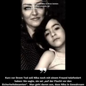 Klaas Heufer-Umlauf Instagram - Erst Nika, jetzt ihre Schwester Aida. Die Mullahs in Iran führen ihren Krieg gegen die Frauen fort. Wann endlich stehen wir ihnen bedingungslos zur Seite gegen das brutale Gender-Apartheid-Regime?

Die Mutter der vom Repressionsapparat der Islamischen Republik getöteten Nika Shakarami gab bekannt, dass ihre andere Tochter, Aida, gestern in Teheran von der so genannten „Sittenpolizei“ verhaftet wurde. Der Aufenthaltsort der 22-jährigen ist derzeit ebenso unbekannt wie die genauen Gründe für ihre Verhaftung. Aida ist damit denselben Tätern in die Hände gefallen, die für den Tod ihrer Schwester verantwortlich sind. 

Nika Shakarami verschwand am 20. September 2022 in Teheran, nachdem sie sich den Protesten angeschlossen hatte, die nach der Ermordung von #JinaMahsaAmini landesweit entbrannt waren – neun Tage nach ihrem Verschwinden fand Nikas Familie nach rastloser Suche ihren toten Körper, der Spuren von Folter aufwies, in einer Leichenhalle. Kurz vor ihrem Tod soll Nika noch mit einem Freund telefoniert haben: Sie sagte, sie sei „auf der Flucht vor den Sicherheitsbeamten“. Man geht davon aus, dass Nika in Gewahrsam ermordet wurde. 

Seid die Stimme für Aida Shakarami! #AidaShakarami #JinaMahsaAmini #EndGenderApartheid