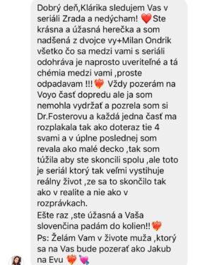 Klára Issová Instagram - Děkuji z celého srdce všem divákům seriálu ZRADA.💔
Děkuji za vaše krásné zprávy, které mi od vás přišly. 🤗Děkuji, že jste příběh prožívali tak intenzivně jako my.❤️‍🔥
Děkuji za tak úžasnou sledovanost a odezvu.❣️
Vaše krásné reakce jsou nejlepší odměnou…🙏🏻😘
•
#zrada #serial #💔 #drfoster #klaraissova #vzkazy 
📺 @tvmarkizaofficial @film_kolektiv