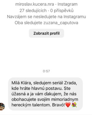 Klára Issová Instagram - Děkuji z celého srdce všem divákům seriálu ZRADA.💔
Děkuji za vaše krásné zprávy, které mi od vás přišly. 🤗Děkuji, že jste příběh prožívali tak intenzivně jako my.❤️‍🔥
Děkuji za tak úžasnou sledovanost a odezvu.❣️
Vaše krásné reakce jsou nejlepší odměnou…🙏🏻😘
•
#zrada #serial #💔 #drfoster #klaraissova #vzkazy 
📺 @tvmarkizaofficial @film_kolektiv