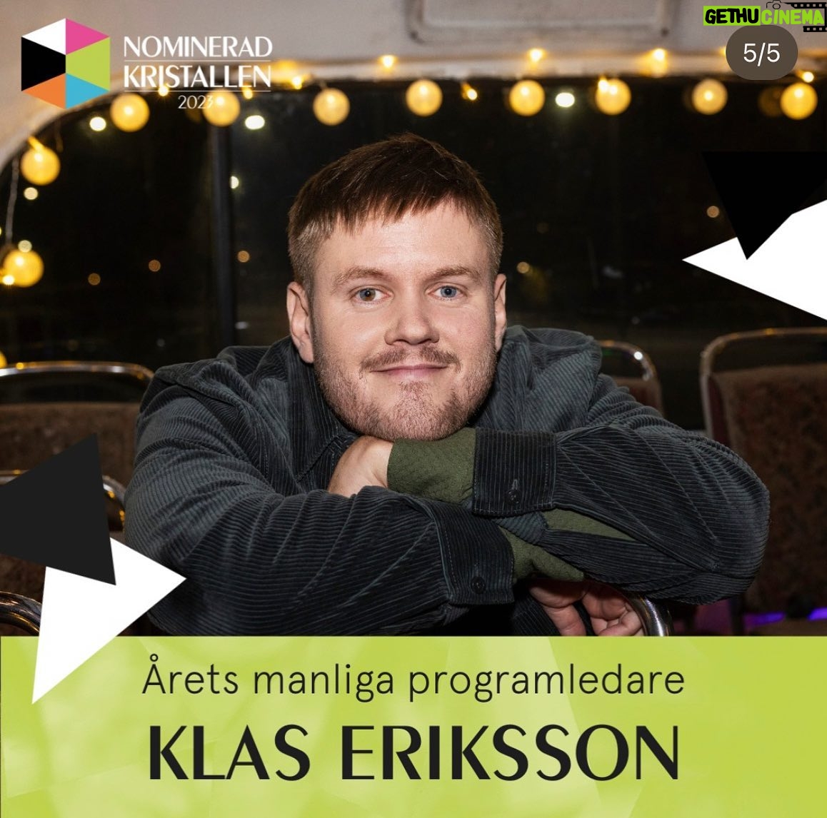 Klas Eriksson - 35.1K Likes - Så otroligt stolt och glad över att vi fått två fina nomineringar för Leif & Billy och att lilla jag fått en nominering också. Det värmer i hjärtat ❤️