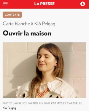 Klô Pelgag Instagram - @lp_lapresse m’a demandé de pondre des petits textes estivaux.🍳🗞️

🤝 @lawrencefafard