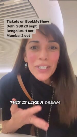 Koel Purie Instagram - Dreamt this 
Now living it 
Thanks to
 @alliancefrdelhi @mahindrarise @thelalitgroup @thelalitnewdelhi @thelalitmumbai @thelalitbangalore @thequorumclub 
@iradubey @divsjain 
Actors 
@iambossina @laura.clare.woody @melinda__mayor 
Director 
@tiffanyhofstetterofficial 
@talentedinparis 
@thebigfunkcompany 
TICKETS BOOKMYSHOW
